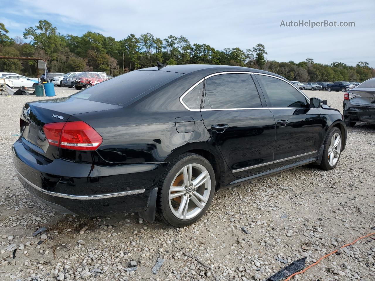 2013 Volkswagen Passat Sel Black vin: 1VWCN7A3XDC150747