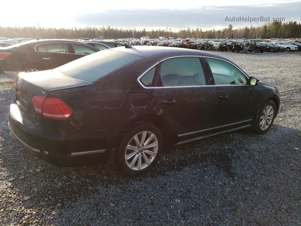 2014 Volkswagen Passat Sel Черный vin: 1VWCN7A3XEC008092