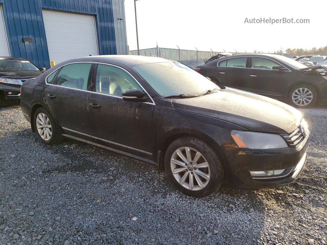 2014 Volkswagen Passat Sel Черный vin: 1VWCN7A3XEC008092