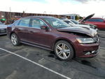 2014 Volkswagen Passat Sel Red vin: 1VWCN7A3XEC077803