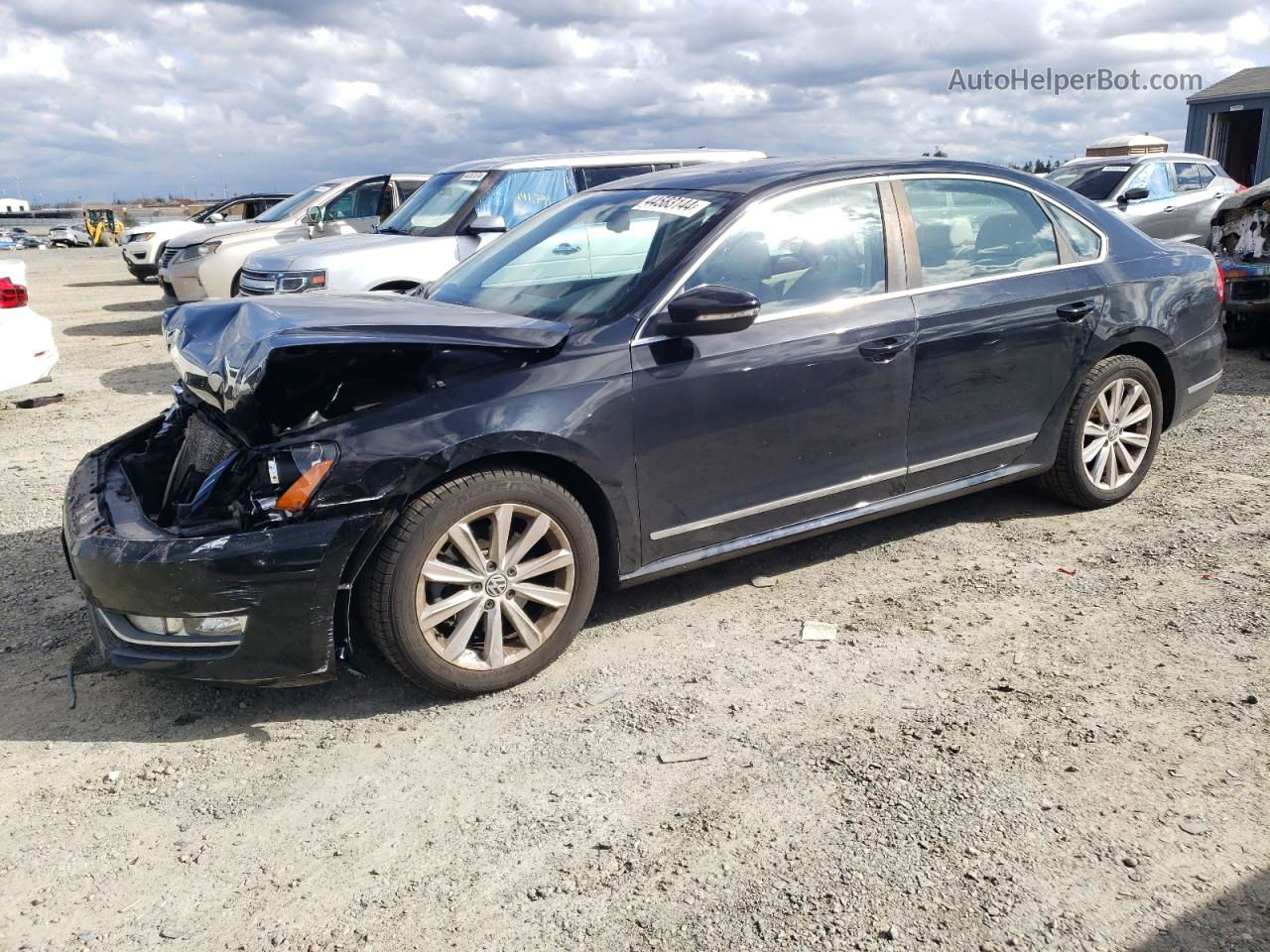 2012 Volkswagen Passat Sel Blue vin: 1VWCP7A31CC101249