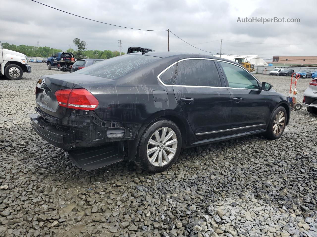 2012 Volkswagen Passat Sel Black vin: 1VWCP7A32CC006506