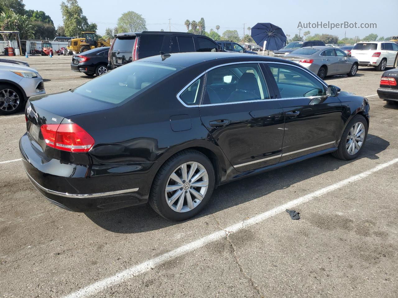 2013 Volkswagen Passat Sel Black vin: 1VWCP7A32DC015479