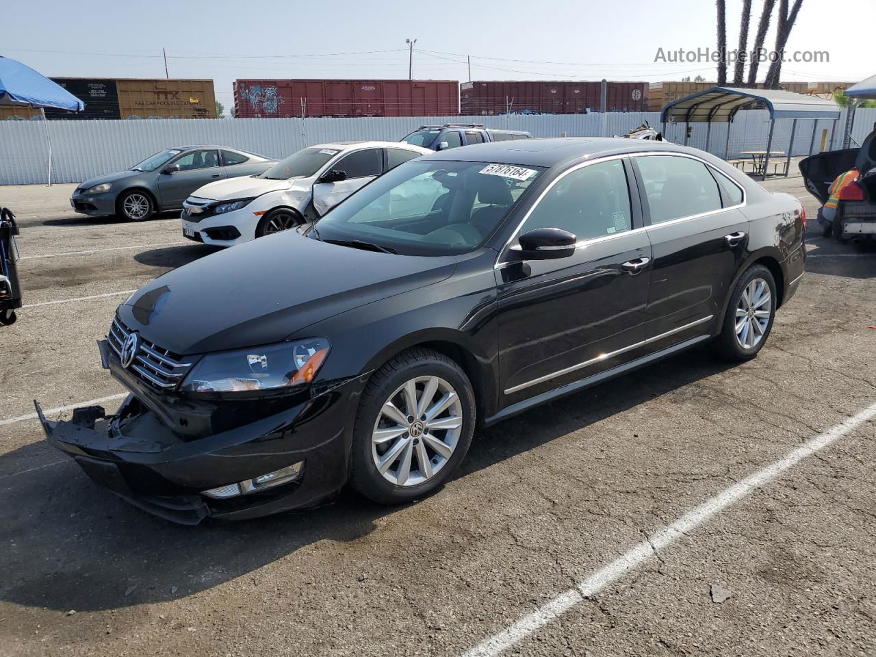 2013 Volkswagen Passat Sel Black vin: 1VWCP7A32DC015479