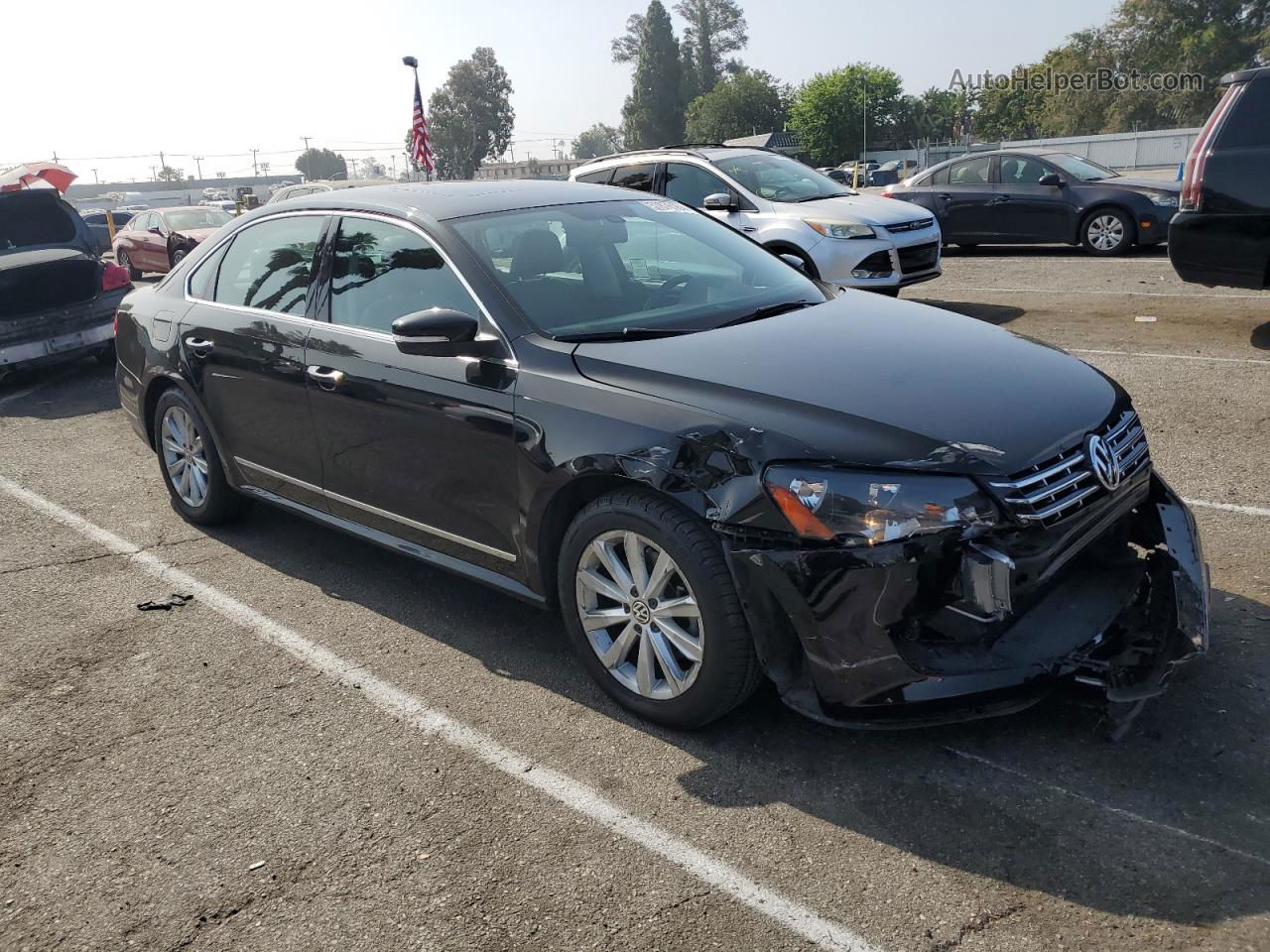 2013 Volkswagen Passat Sel Black vin: 1VWCP7A32DC015479