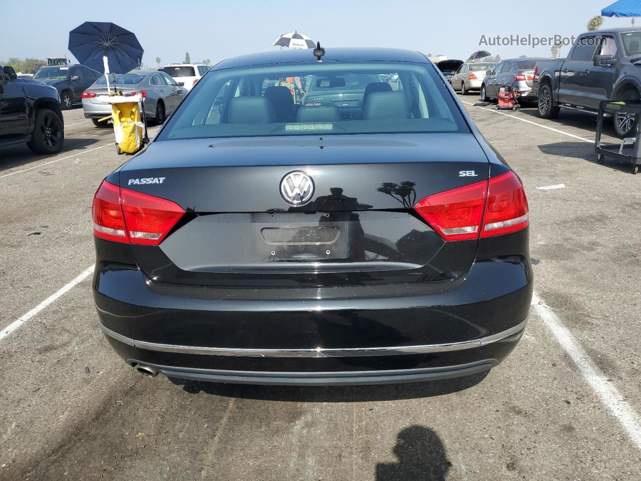 2013 Volkswagen Passat Sel Black vin: 1VWCP7A32DC015479