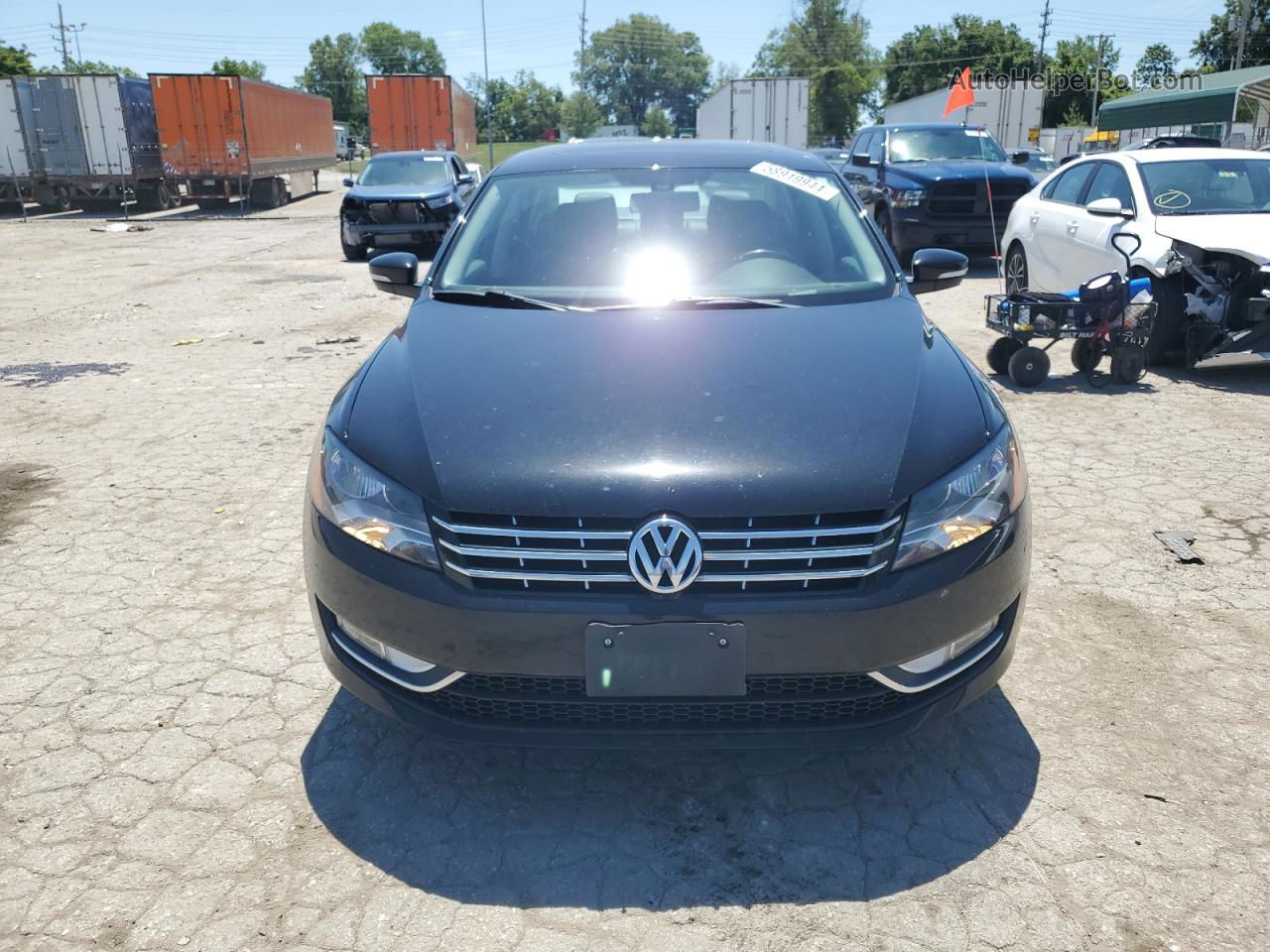 2013 Volkswagen Passat Sel Black vin: 1VWCP7A33DC073164