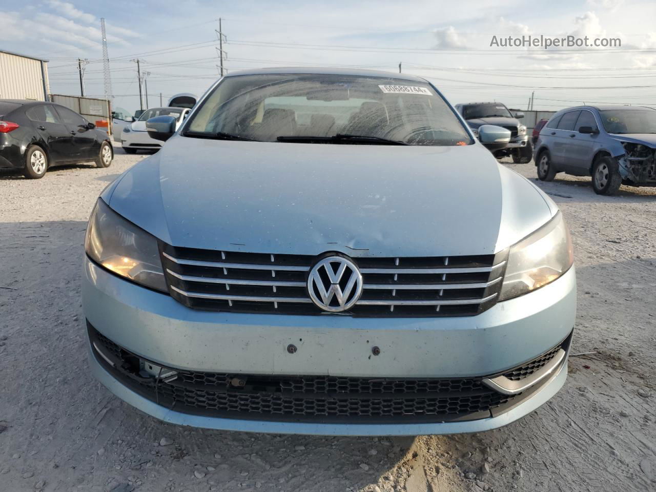 2013 Volkswagen Passat Sel Blue vin: 1VWCP7A33DC098601