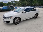 2012 Volkswagen Passat Sel White vin: 1VWCP7A34CC027437