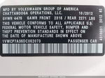 2013 Volkswagen Passat 2.5l Sel Premium White vin: 1VWCP7A35DC052073