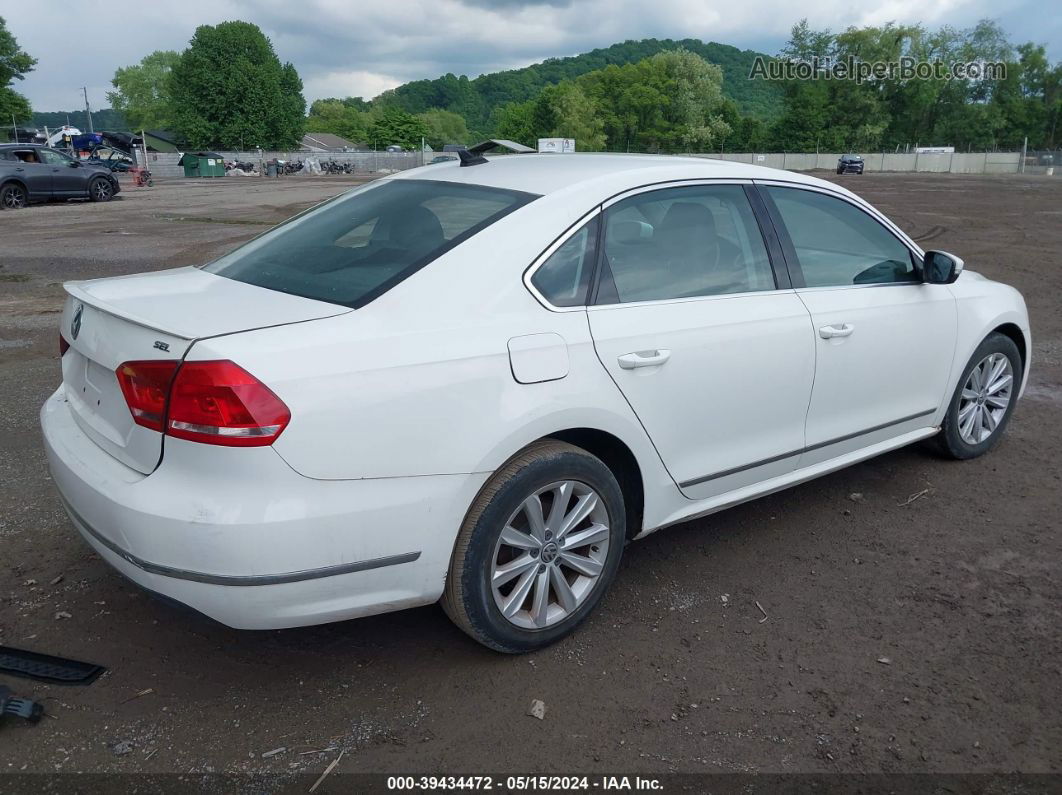 2013 Volkswagen Passat 2.5l Sel Premium White vin: 1VWCP7A35DC052073