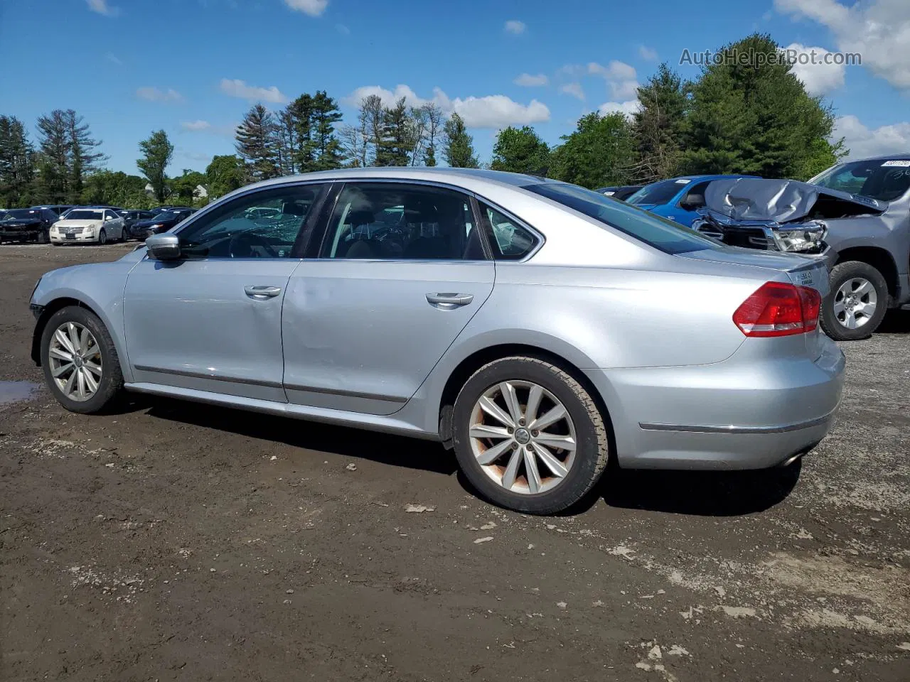 2013 Volkswagen Passat Sel Silver vin: 1VWCP7A35DC057211