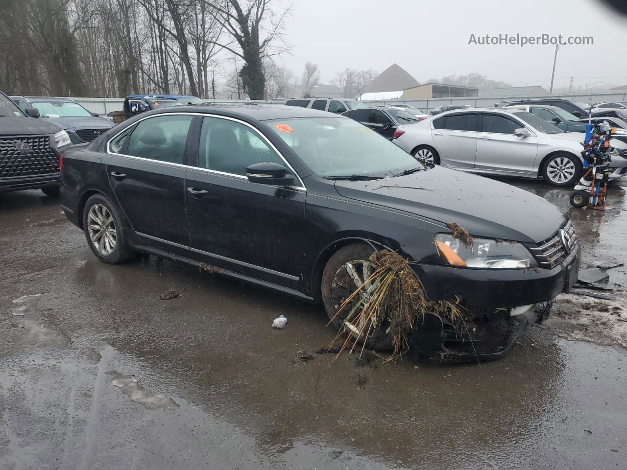 2013 Volkswagen Passat Sel Black vin: 1VWCP7A35DC149645