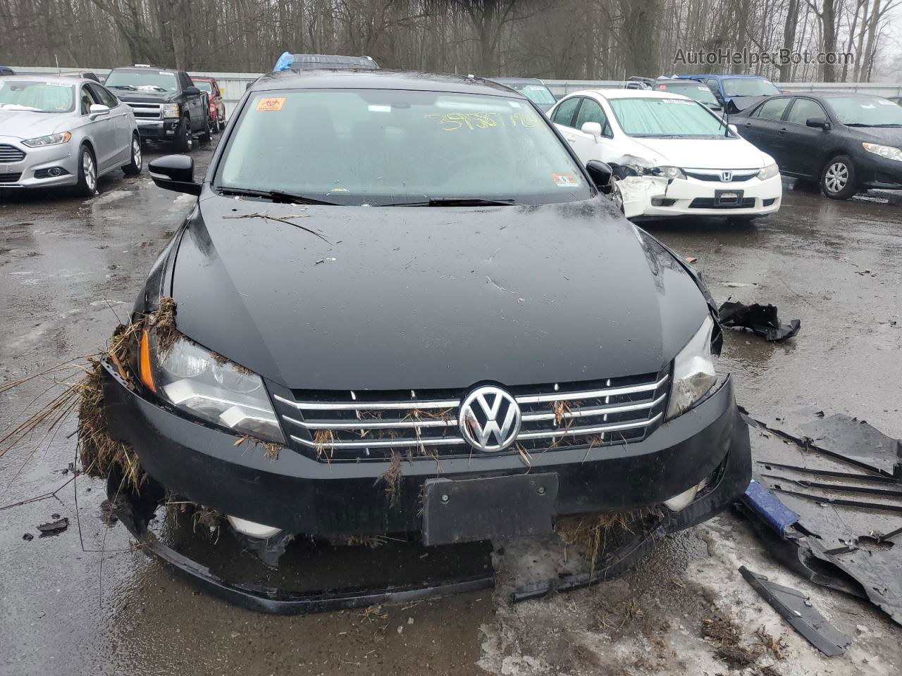 2013 Volkswagen Passat Sel Черный vin: 1VWCP7A35DC149645