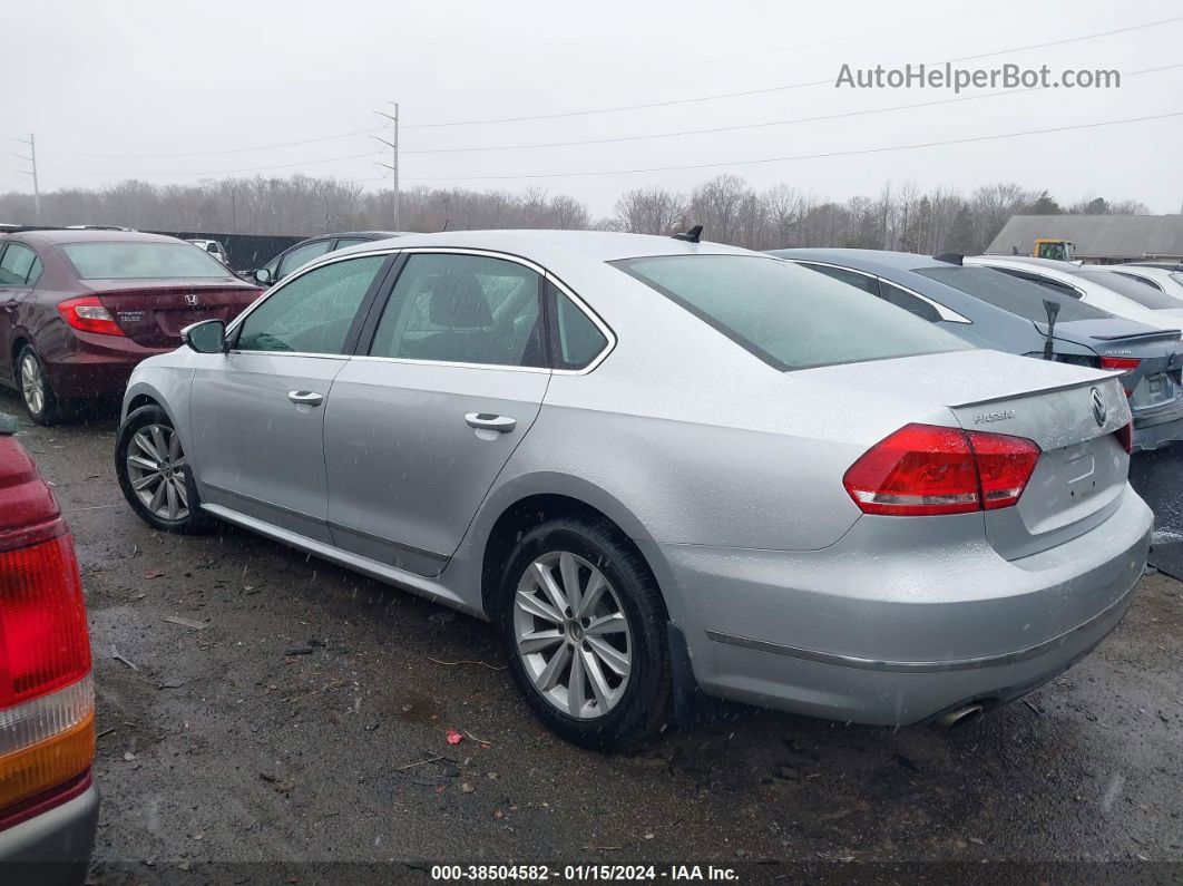 2012 Volkswagen Passat 2.5l Sel Premium Silver vin: 1VWCP7A36CC005634