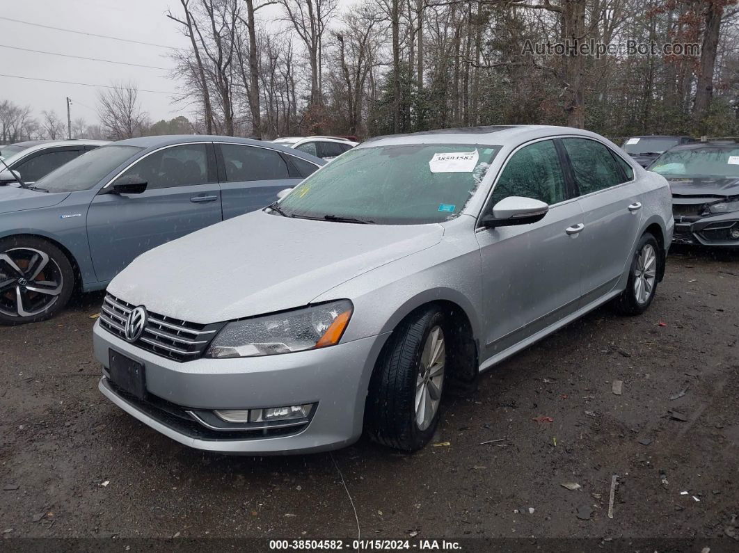 2012 Volkswagen Passat 2.5l Sel Premium Silver vin: 1VWCP7A36CC005634