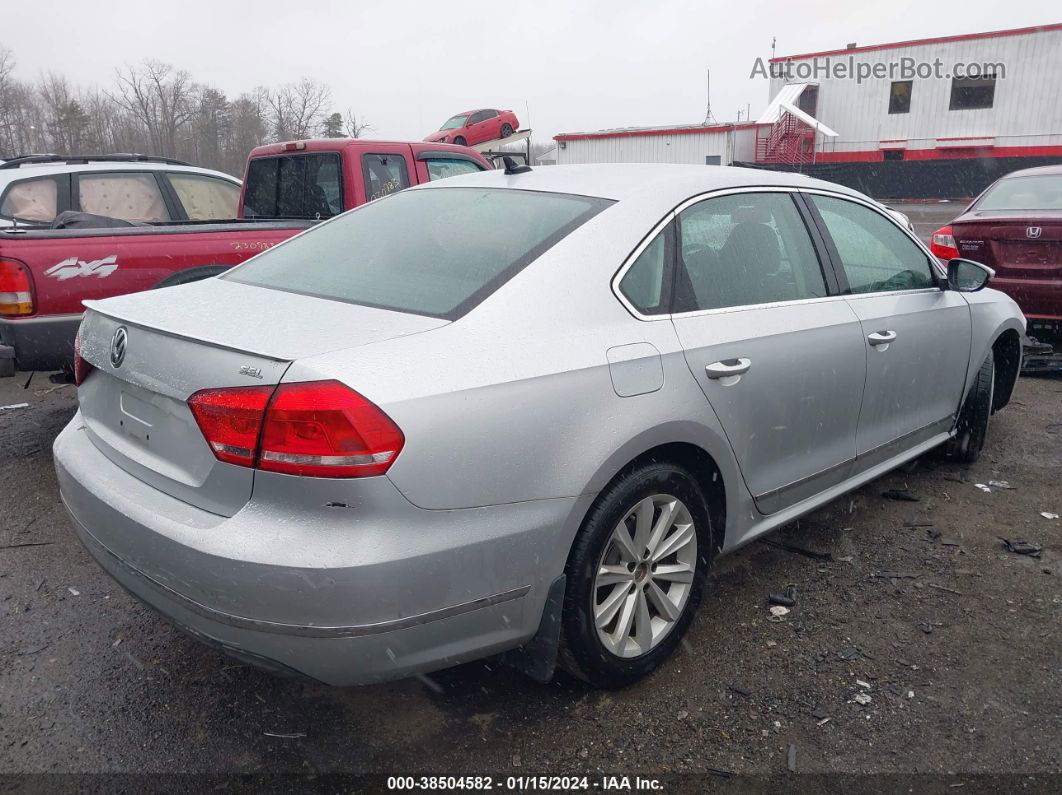 2012 Volkswagen Passat 2.5l Sel Premium Silver vin: 1VWCP7A36CC005634