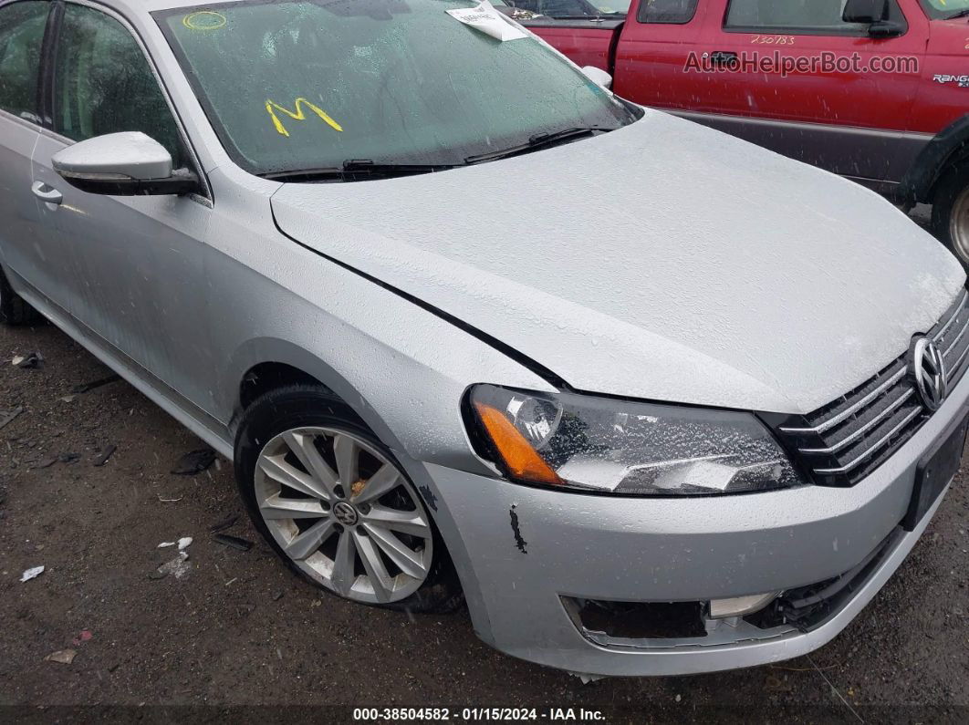 2012 Volkswagen Passat 2.5l Sel Premium Silver vin: 1VWCP7A36CC005634