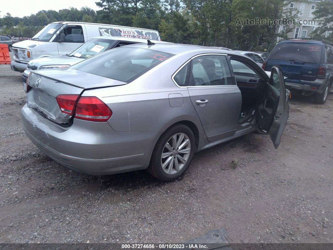 2012 Volkswagen Passat Sel Premium Pzev Gray vin: 1VWCP7A36CC038715