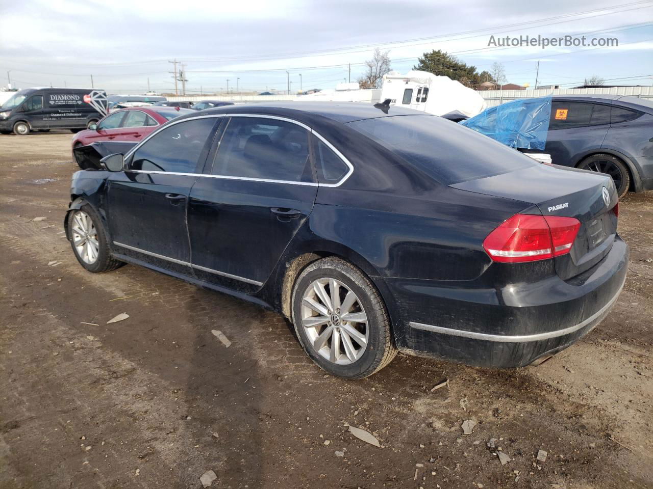 2012 Volkswagen Passat Sel Black vin: 1VWCP7A37CC026119