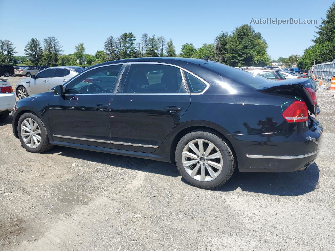 2012 Volkswagen Passat Sel Black vin: 1VWCP7A37CC026976