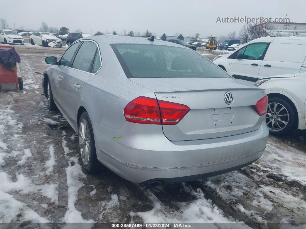 2013 Volkswagen Passat 2.5l Sel Silver vin: 1VWCP7A37DC019835