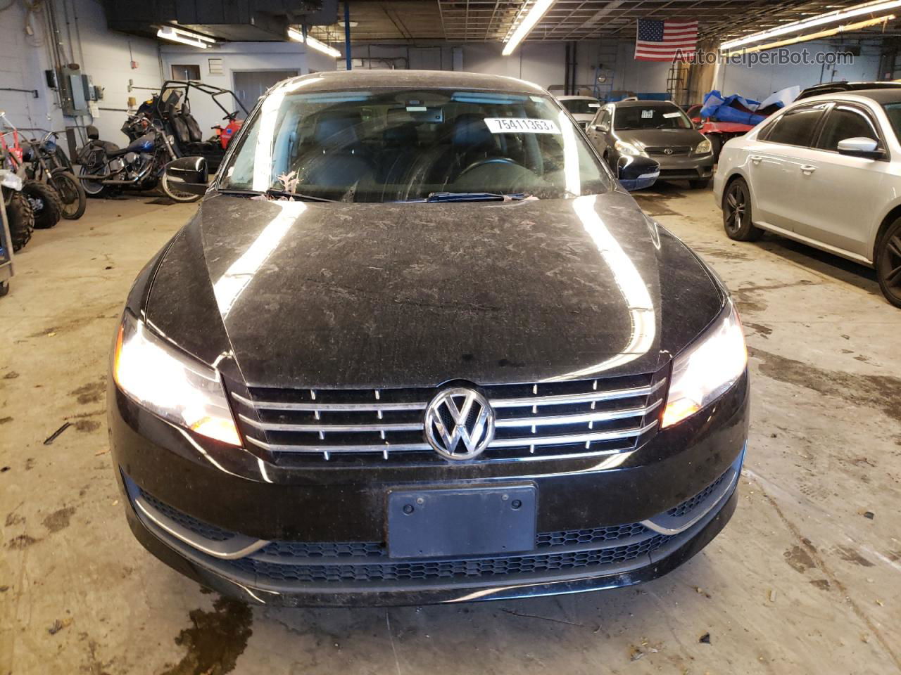 2012 Volkswagen Passat Sel Black vin: 1VWCP7A38CC037789