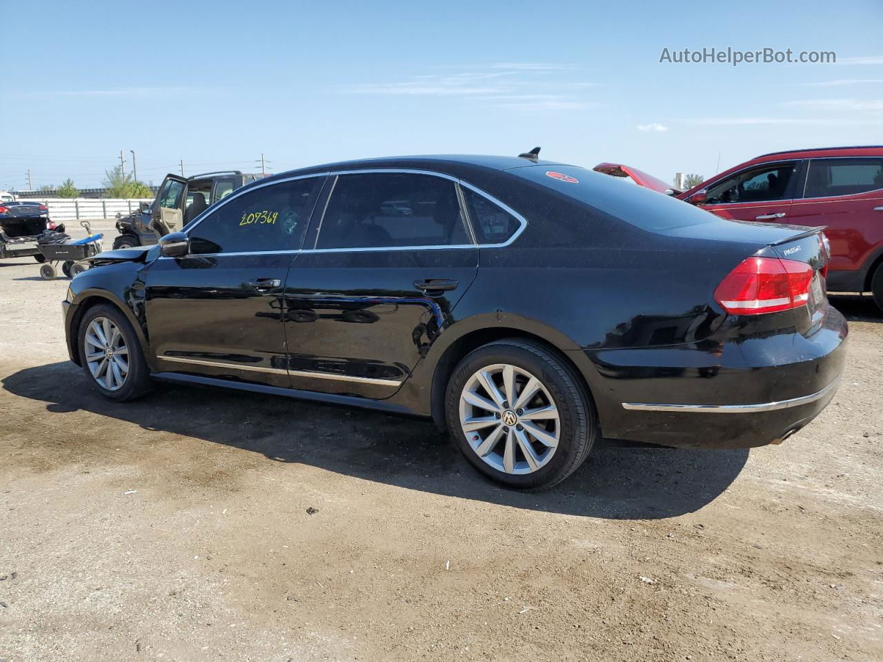 2012 Volkswagen Passat Sel Black vin: 1VWCP7A39CC006499