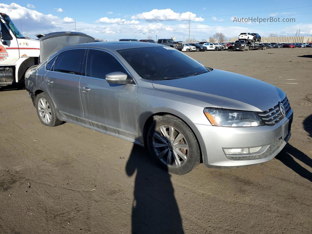 2013 Volkswagen Passat Sel Серебряный vin: 1VWCP7A39DC146778