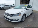 2013 Volkswagen Passat 2.5l Sel Premium White vin: 1VWCP7A3XDC042218