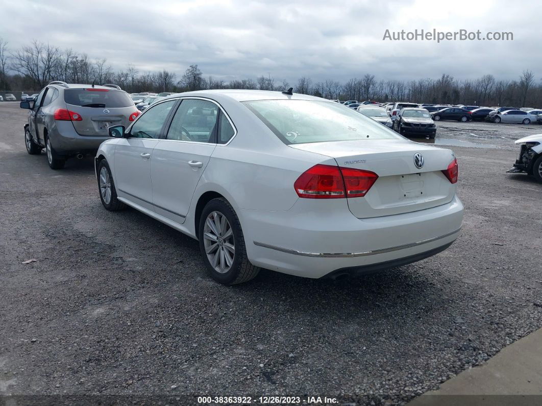 2013 Volkswagen Passat 2.5l Sel Premium White vin: 1VWCP7A3XDC042218