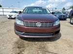 2013 Volkswagen Passat Sel Burgundy vin: 1VWCP7A3XDC054188