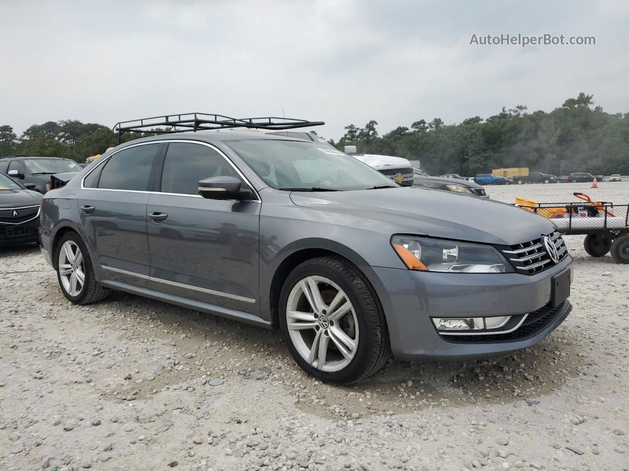 2015 Volkswagen Passat Sel Серый vin: 1VWCS7A31FC082446