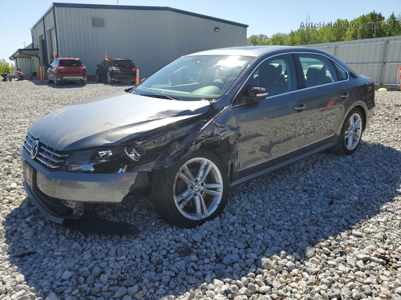 2014 Volkswagen Passat Sel Gray vin: 1VWCS7A32EC001260