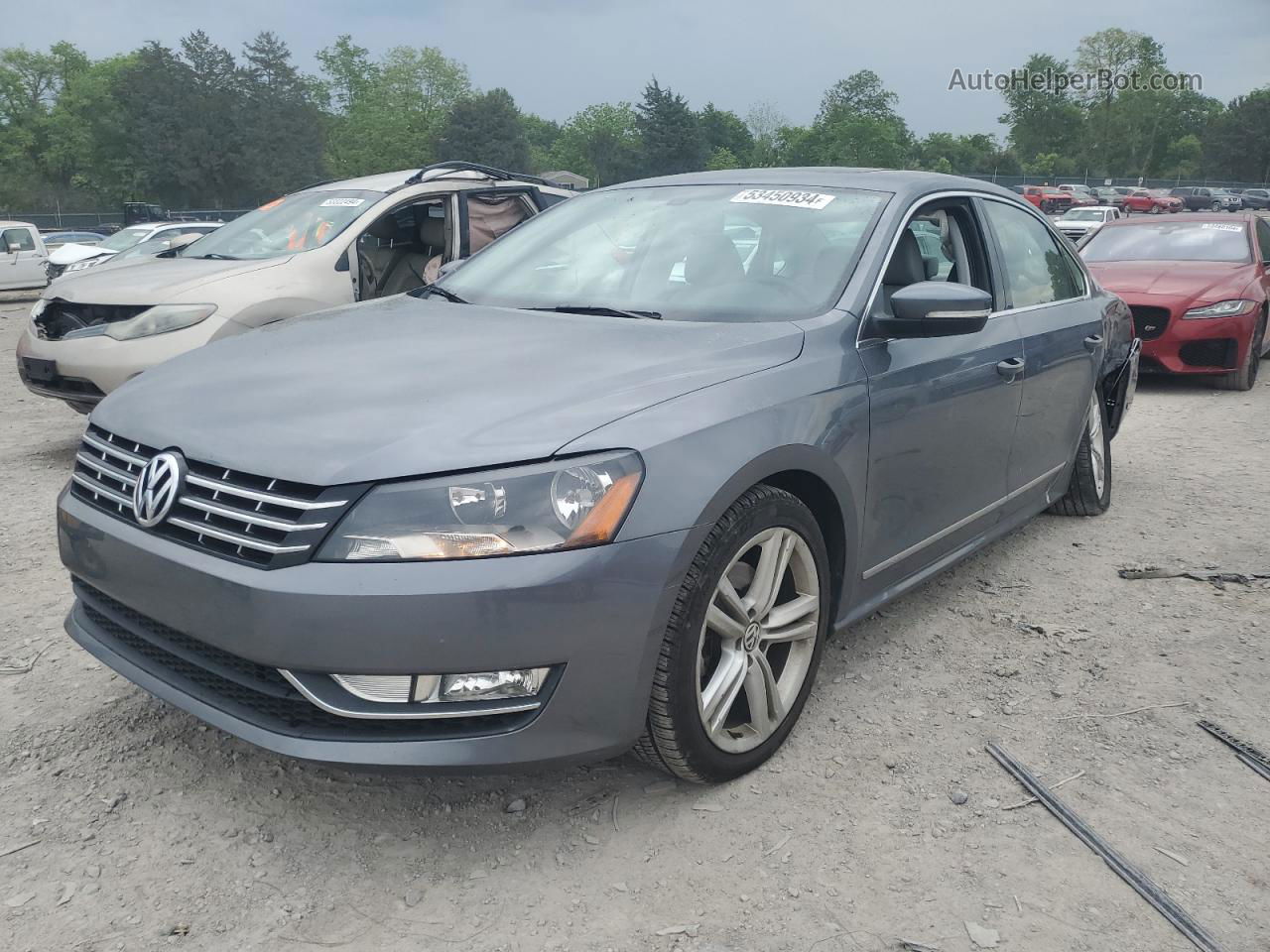 2015 Volkswagen Passat Sel Gray vin: 1VWCS7A32FC013815