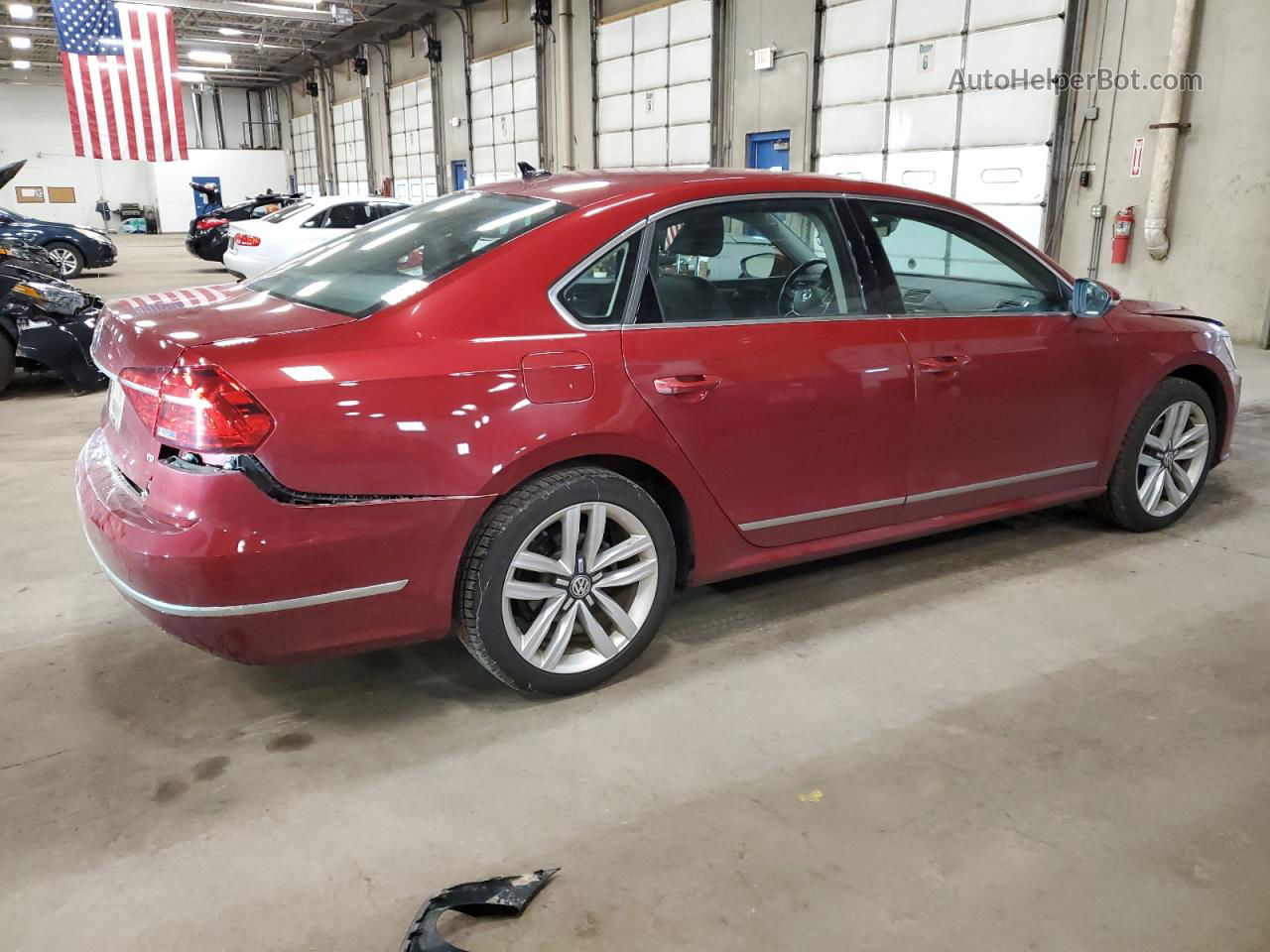 2016 Volkswagen Passat Sel Maroon vin: 1VWCS7A32GC011600