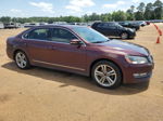 2014 Volkswagen Passat Sel Темно-бордовый vin: 1VWCS7A33EC054808