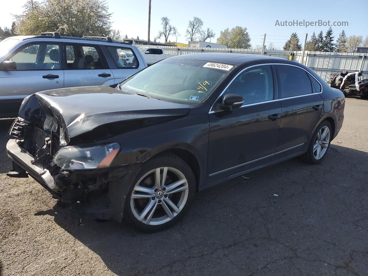 2014 Volkswagen Passat Sel Black vin: 1VWCS7A38EC040273