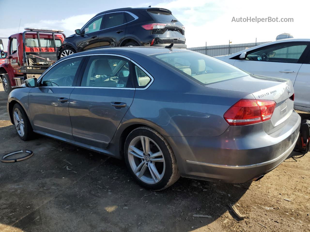 2014 Volkswagen Passat Sel Gray vin: 1VWCS7A39EC026625