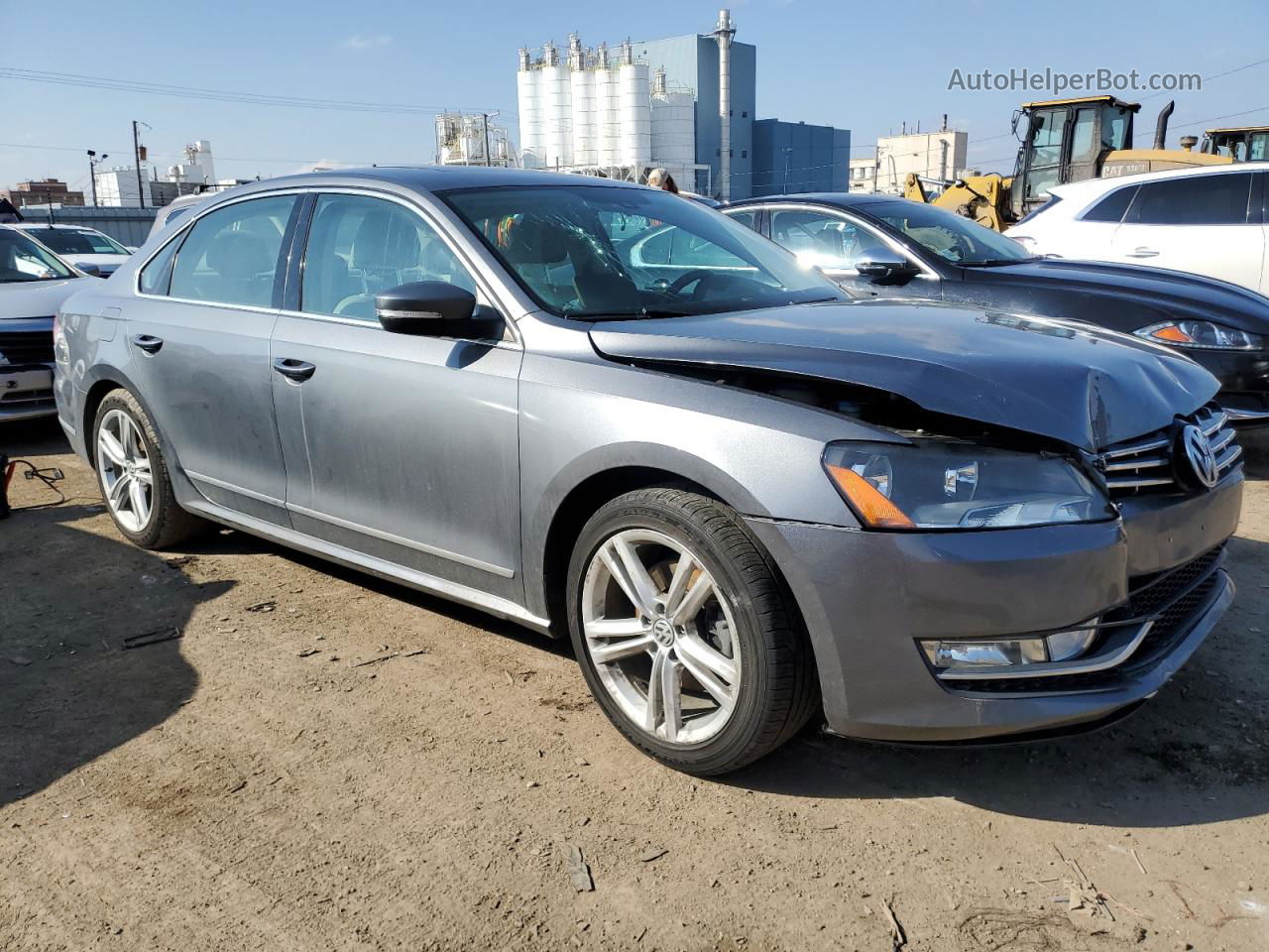 2014 Volkswagen Passat Sel Gray vin: 1VWCS7A39EC026625