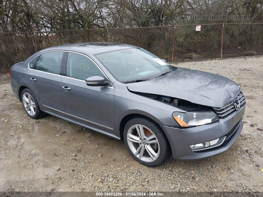 2015 Volkswagen Passat 1.8t Sel Premium Gray vin: 1VWCS7A39FC071498