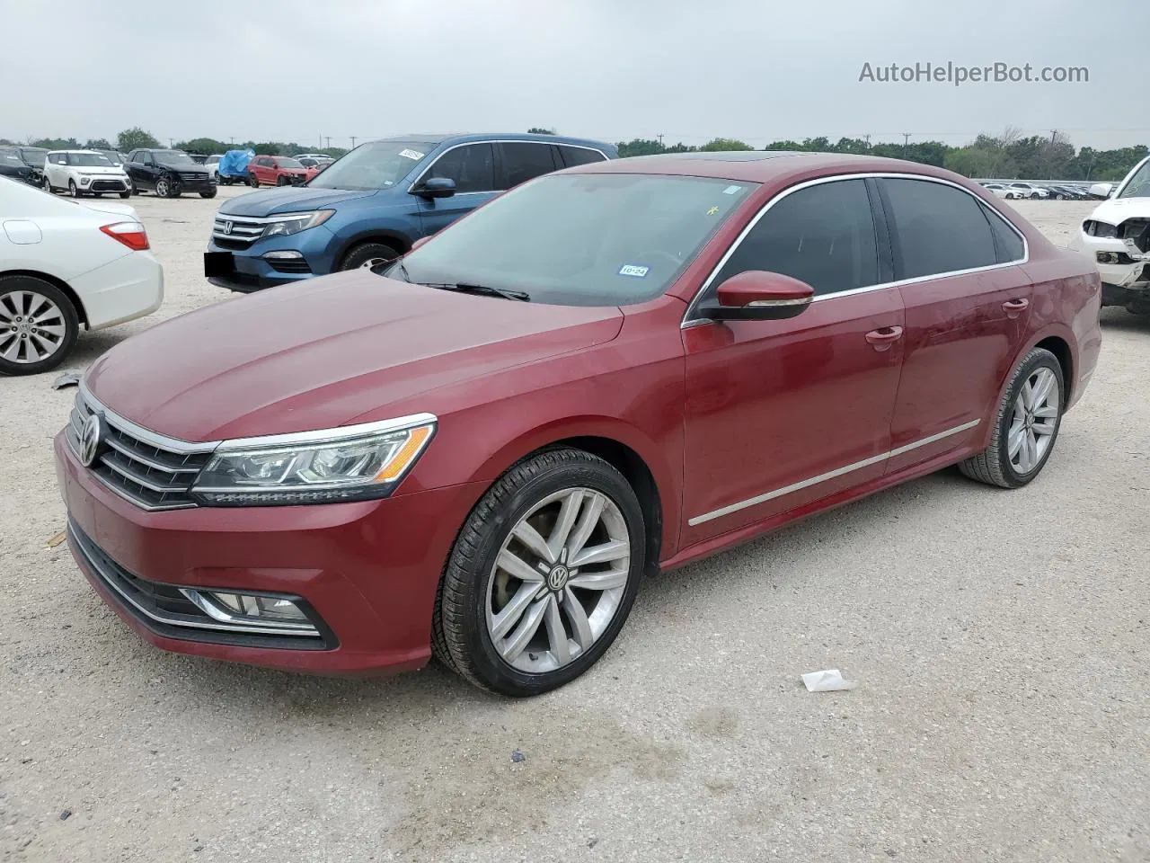 2016 Volkswagen Passat Sel Burgundy vin: 1VWCS7A3XGC043517