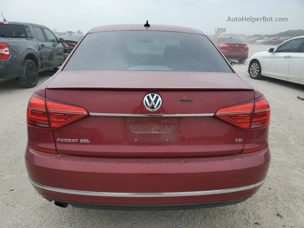 2016 Volkswagen Passat Sel Burgundy vin: 1VWCS7A3XGC043517