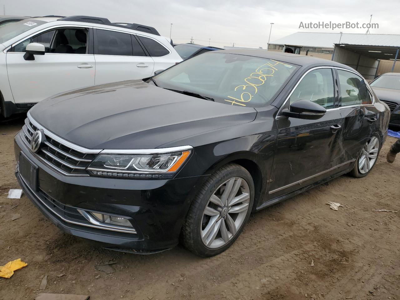 2017 Volkswagen Passat Sel Premium Black vin: 1VWCT7A30HC058817