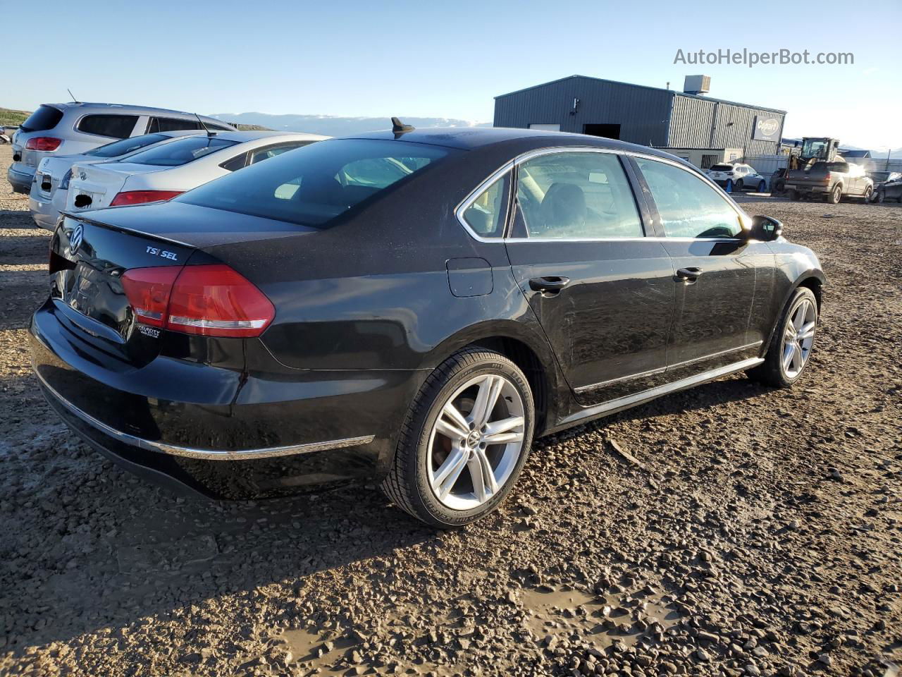 2014 Volkswagen Passat Sel Black vin: 1VWCT7A31EC016118