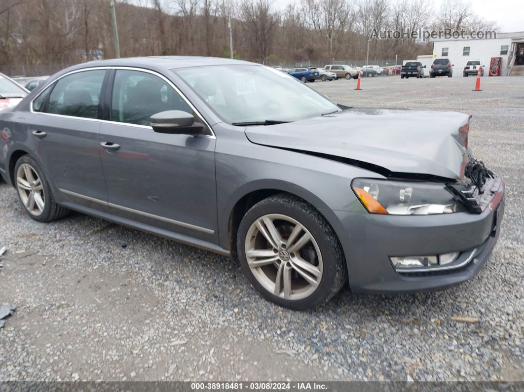 2014 Volkswagen Passat 1.8t Sel Premium Gray vin: 1VWCT7A31EC028043