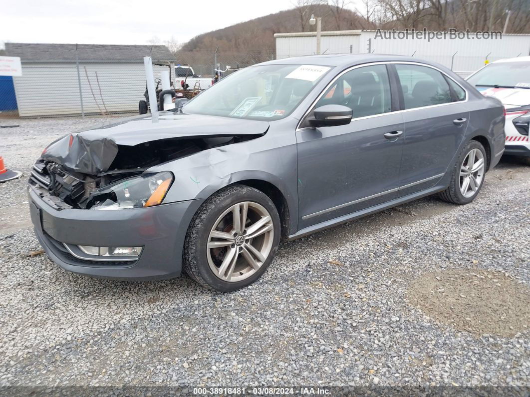 2014 Volkswagen Passat 1.8t Sel Premium Gray vin: 1VWCT7A31EC028043