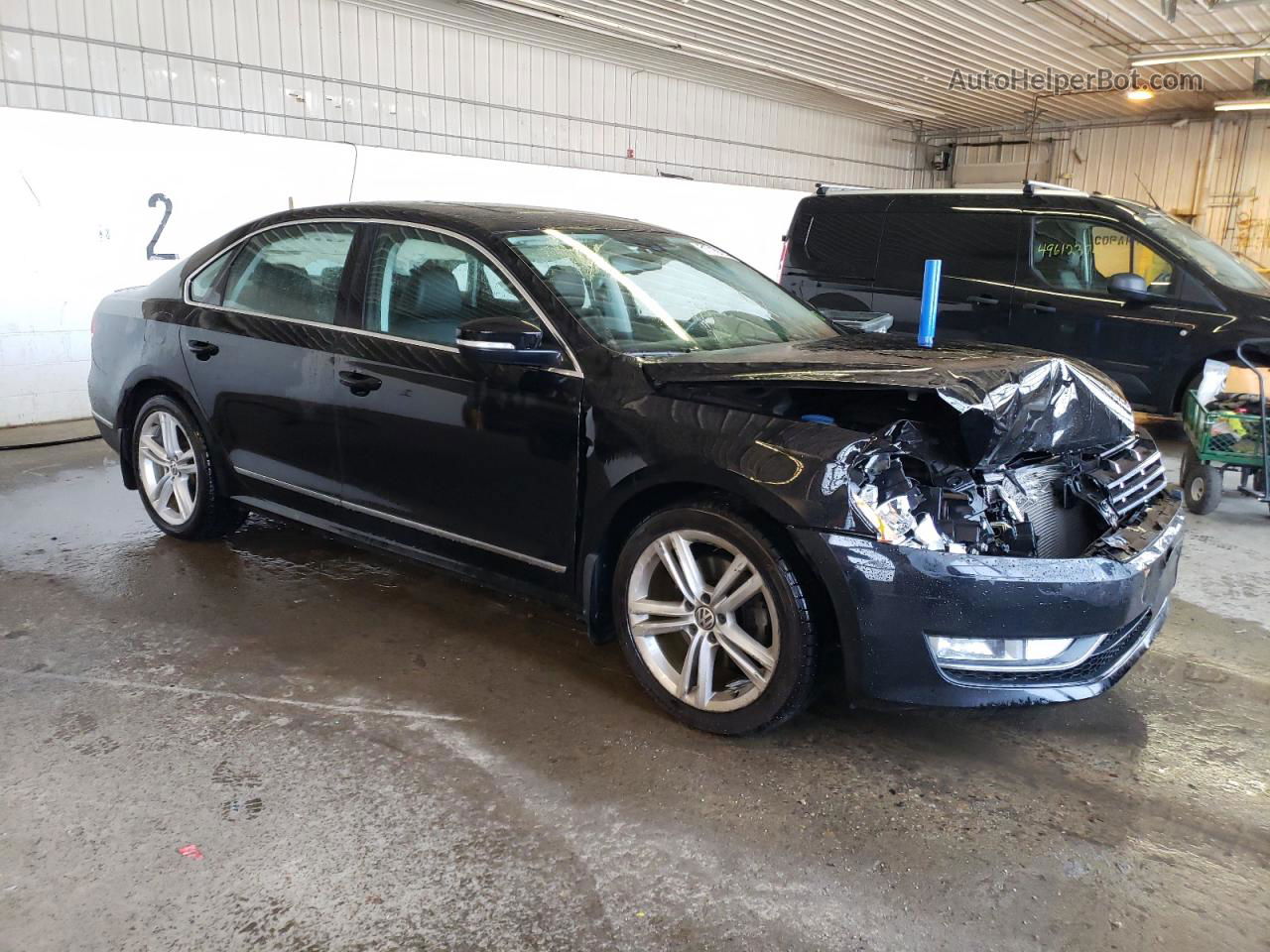 2015 Volkswagen Passat Sel Black vin: 1VWCT7A31FC078233