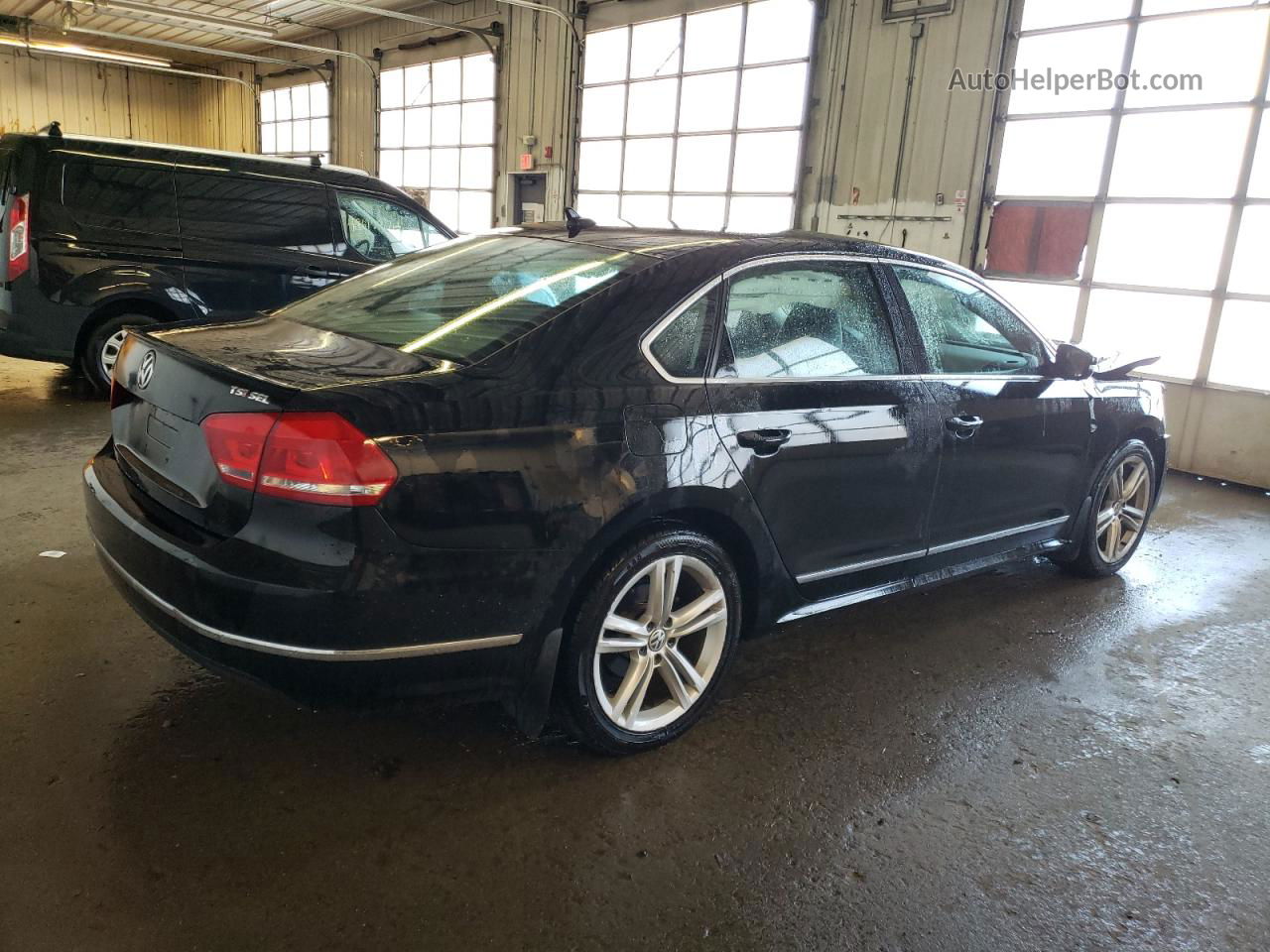 2015 Volkswagen Passat Sel Черный vin: 1VWCT7A31FC078233