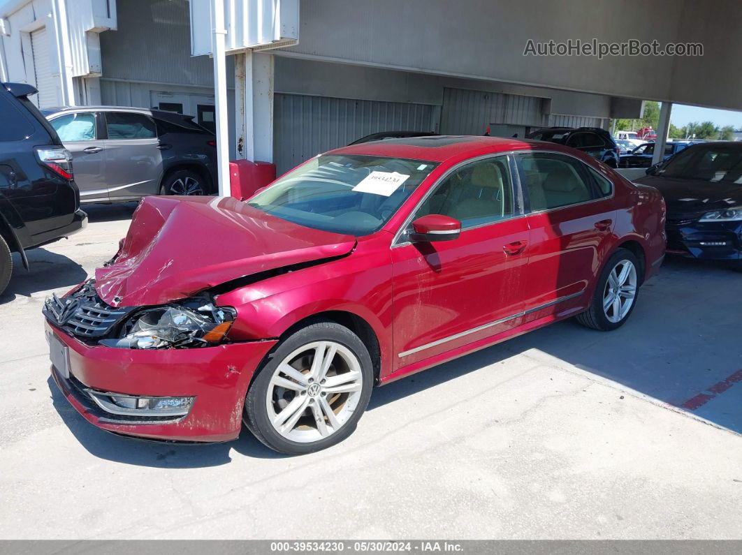 2015 Volkswagen Passat 1.8t Sel Premium Red vin: 1VWCT7A34FC048790